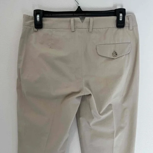 Theory Womens Khaki Dress Ankle Pants Size 4 ($325) - Picture 4 of 7